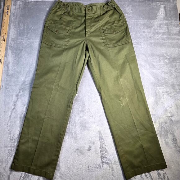Boy Scouts of America Other - Boy Scouts of America Pants Mens 30x30 Green Good Vintage Uniform Cargo BSA